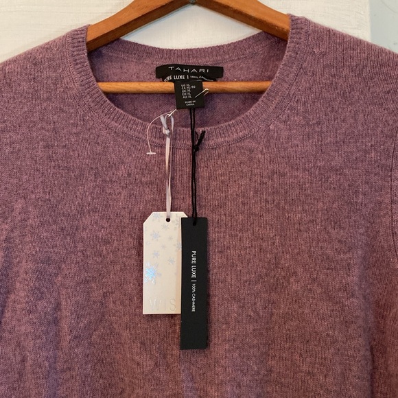 Tahari 💯 Cashmere Luxurious Sweater New With Tags - Picture 16 of 16